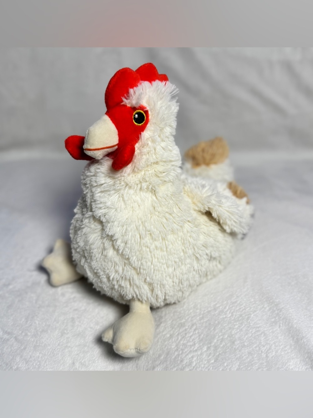 Warmies Microwavable Plush Chicken Lavender Scented Heating Pad Stuffed Animal